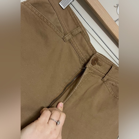 Aritzia Community High Rise  Wide Leg Crop Cotton Twill Pant - Picture 3 of 7